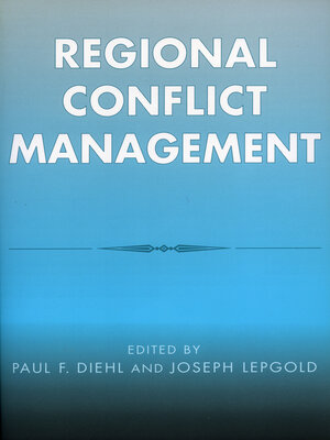 cover image of Regional Conflict Management